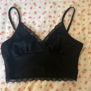 lacy bralette-style top